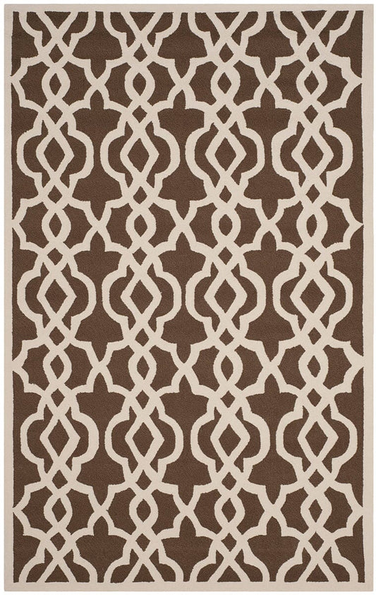 Safavieh Four Seasons Frs466B Mocha / Ivory Geometric Area Rug