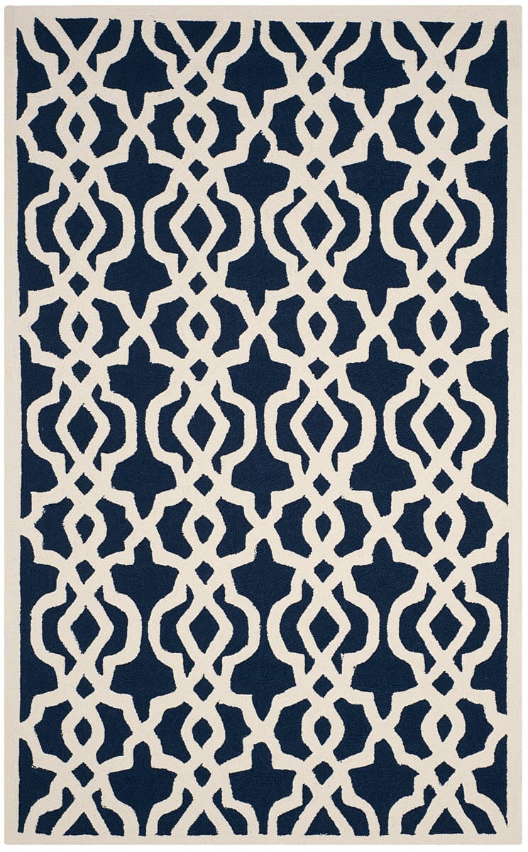 Safavieh Four Seasons Frs466D Navy / Ivory Geometric Area Rug