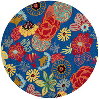 Safavieh Four Seasons Frs470A Blue / Red Floral / Country Area Rug