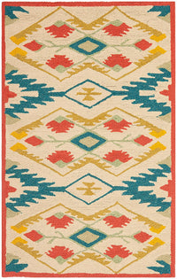 Safavieh Four Seasons Frs479A Natural / Blue Southwestern Area Rug