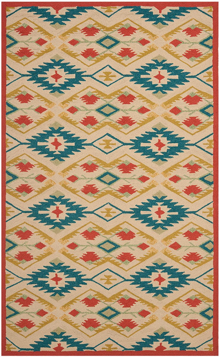 Safavieh Four Seasons Frs479A Natural / Blue Southwestern Area Rug