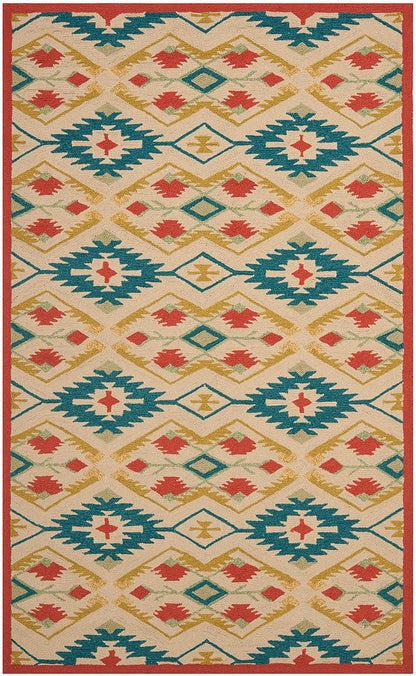 Safavieh Four Seasons Frs479A Natural / Blue Southwestern Area Rug