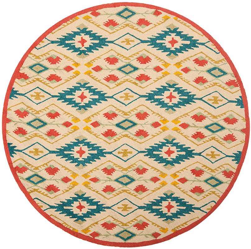 Safavieh Four Seasons Frs479A Natural / Blue Southwestern Area Rug