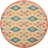 Safavieh Four Seasons Frs479A Natural / Blue Southwestern Area Rug