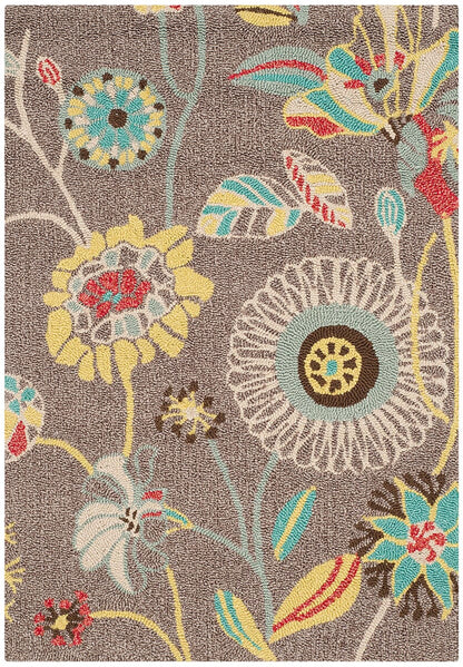 Safavieh Four Seasons Frs482A Grey / Blue Floral / Country Area Rug