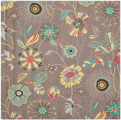 Safavieh Four Seasons Frs482A Grey / Blue Floral / Country Area Rug