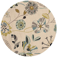 Safavieh Four Seasons Frs482C Ivory / Blue Floral / Country Area Rug