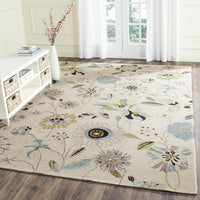 Safavieh Four Seasons Frs482C Ivory / Blue Floral / Country Area Rug