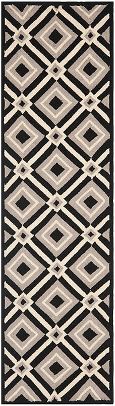 Safavieh Four Seasons Frs483A Black / Grey Geometric Area Rug