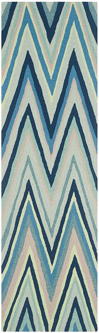 Safavieh Four Seasons Frs491A Navy / Multi Chevron Area Rug