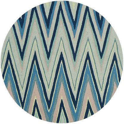 Safavieh Four Seasons Frs491A Navy / Multi Chevron Area Rug