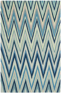 Safavieh Four Seasons Frs491A Navy / Multi Chevron Area Rug