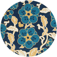 Safavieh Four Seasons Frs492A Navy / Multi Floral / Country Area Rug