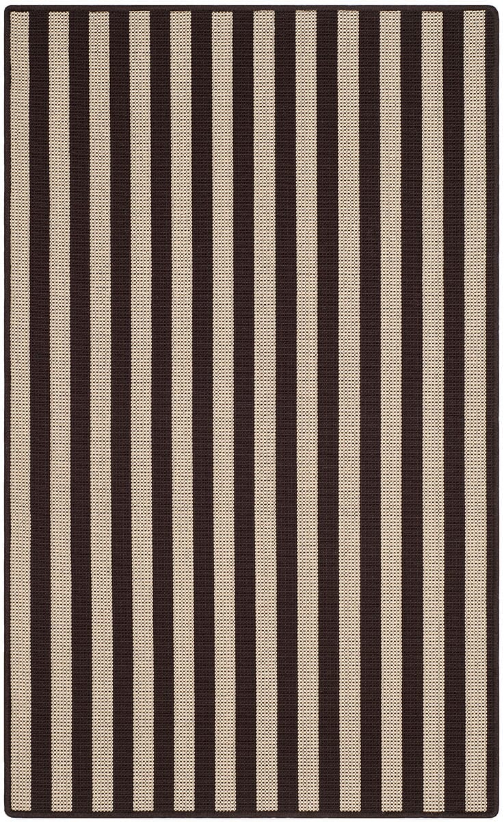 Safavieh Four Seasons Frs650A Ivory / Brown Striped Area Rug