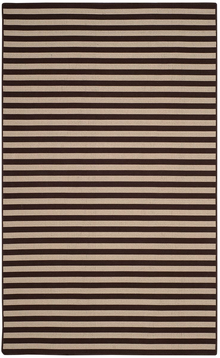 Safavieh Four Seasons Frs650A Ivory / Brown Striped Area Rug