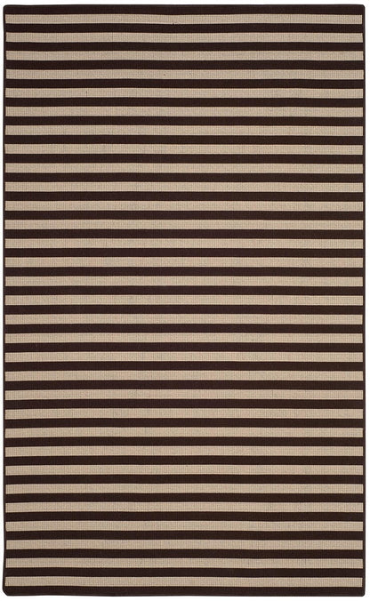 Safavieh Four Seasons Frs650A Ivory / Brown Striped Area Rug