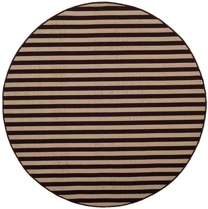 Safavieh Four Seasons Frs650A Ivory / Brown Striped Area Rug