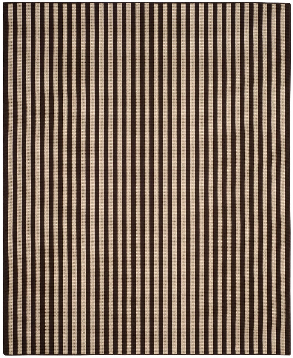 Safavieh Four Seasons Frs650A Ivory / Brown Striped Area Rug