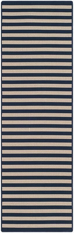 Safavieh Four Seasons Frs650B Ivory / Navy Striped Area Rug