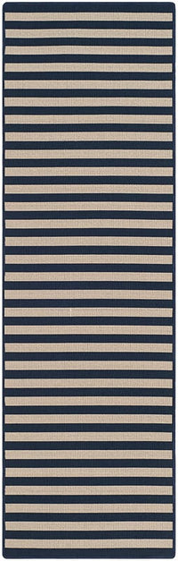 Safavieh Four Seasons Frs650B Ivory / Navy Striped Area Rug