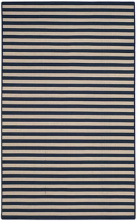 Safavieh Four Seasons Frs650B Ivory / Navy Striped Area Rug