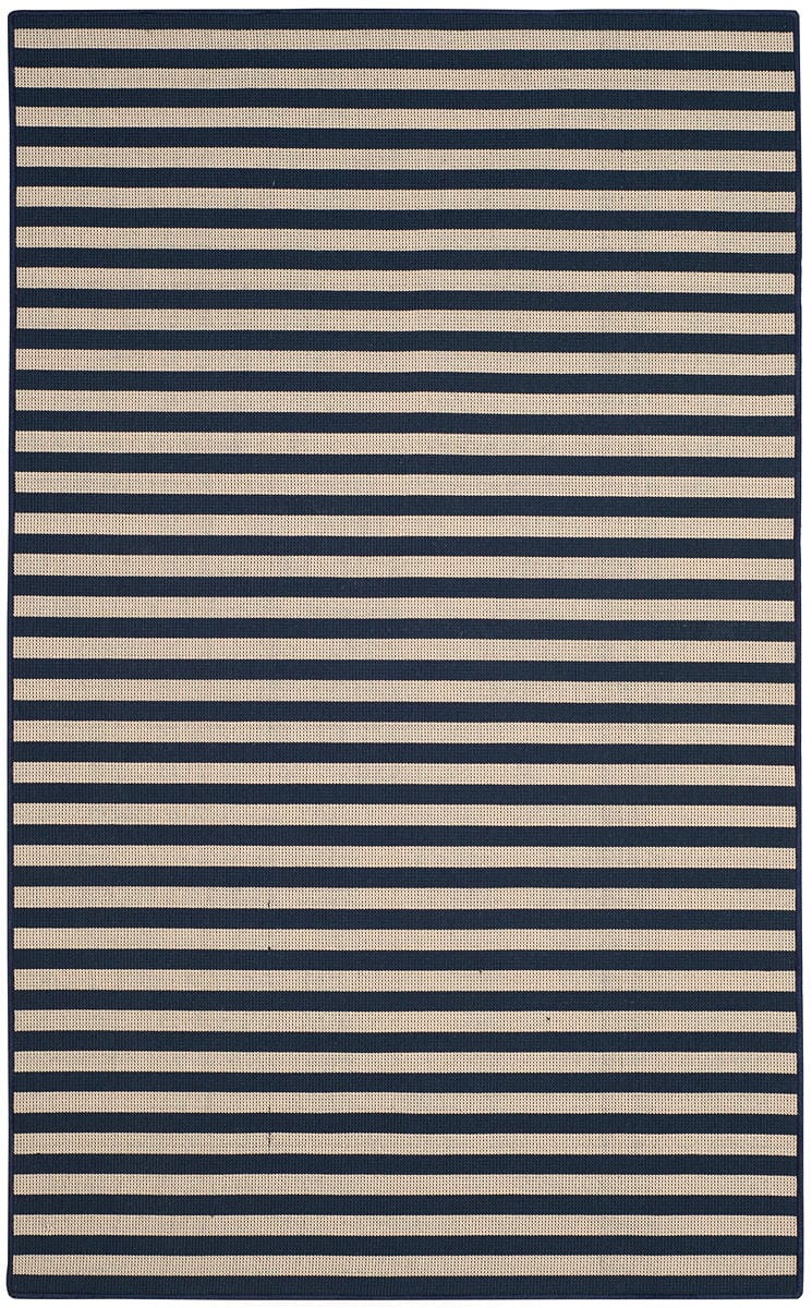 Safavieh Four Seasons Frs650B Ivory / Navy Striped Area Rug