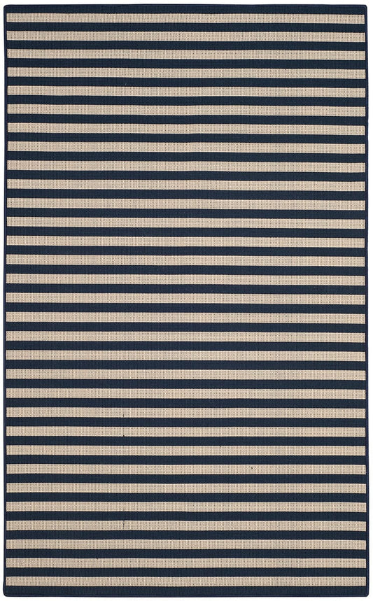 Safavieh Four Seasons Frs650B Ivory / Navy Striped Area Rug