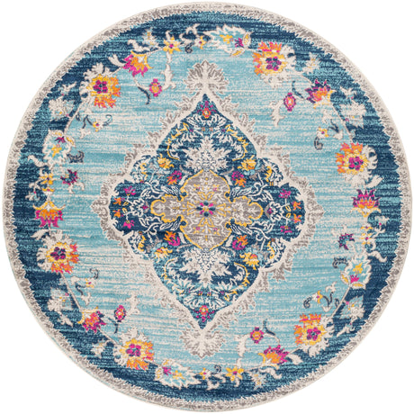 Surya Floransa Fsa-2300 Sky Blue, Navy, Beige, Medium Gray Rugs.