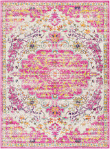 Surya Floransa Fsa-2308 Bright Pink, Beige, Navy, Saffron Rugs.