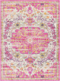 Surya Floransa Fsa-2308 Bright Pink, Beige, Navy, Saffron Rugs.