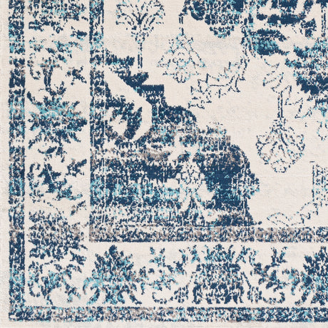 Surya Floransa Fsa-2310 Navy, Beige, Silver Gray, Medium Gray Rugs.