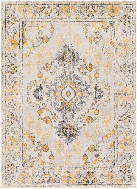 Surya Floransa Fsa-2311 Beige, Silver Gray, Medium Gray, Navy Rugs.