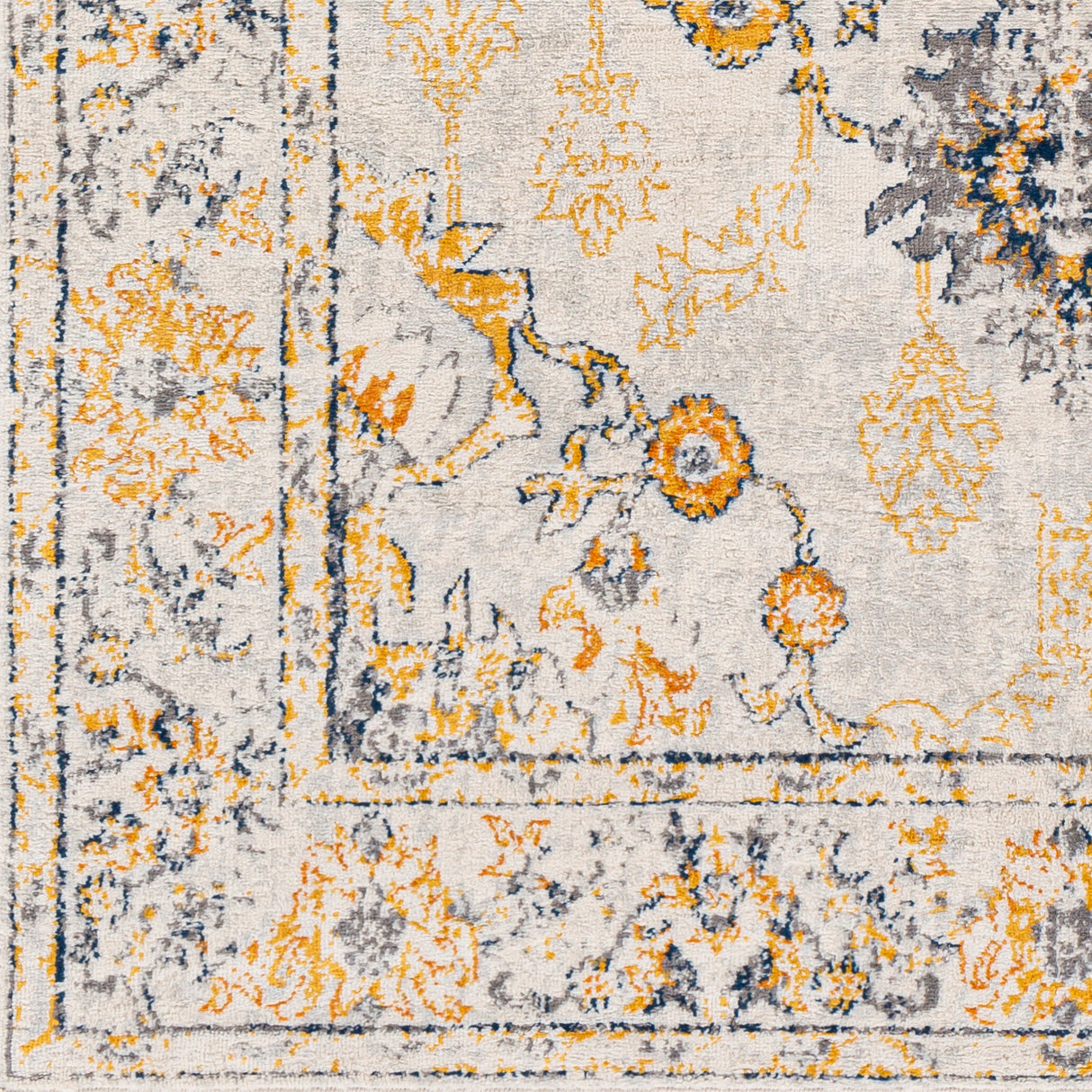 Surya Floransa Fsa-2311 Beige, Silver Gray, Medium Gray, Navy Rugs.