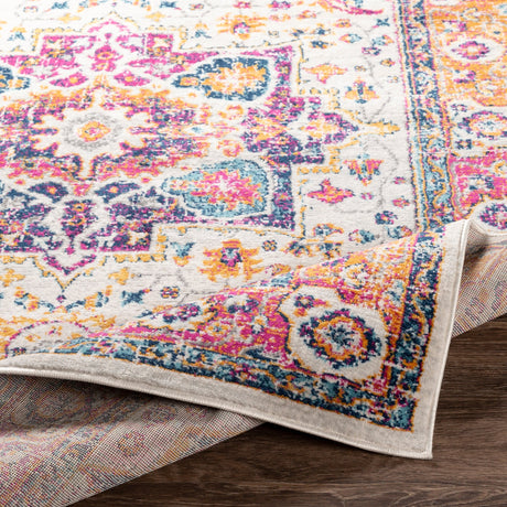 Surya Floransa Fsa-2316 Navy, Bright Pink, Medium Gray, Beige Rugs.