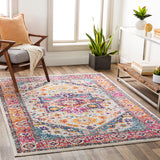 Surya Floransa Fsa-2316 Navy, Bright Pink, Medium Gray, Beige Rugs.