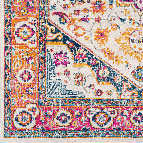 Surya Floransa Fsa-2316 Navy, Bright Pink, Medium Gray, Beige Rugs.