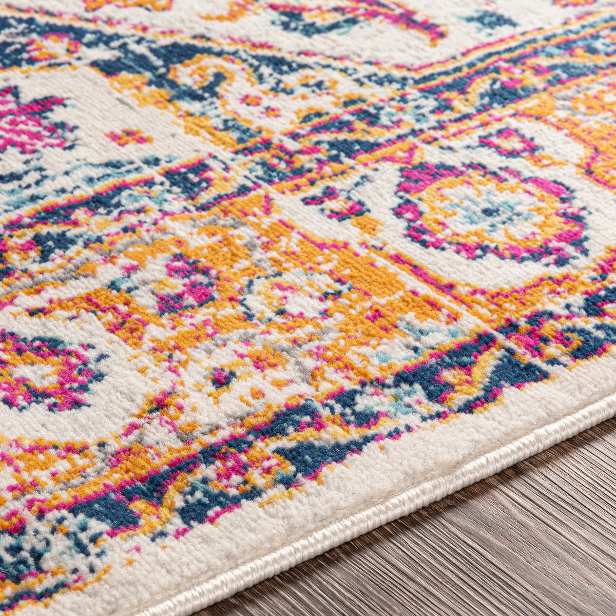 Surya Floransa Fsa-2316 Navy, Bright Pink, Medium Gray, Beige Rugs.