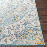 Surya Floransa Fsa-2324 Sky Blue, Beige, Silver Gray, Medium Gray Rugs.