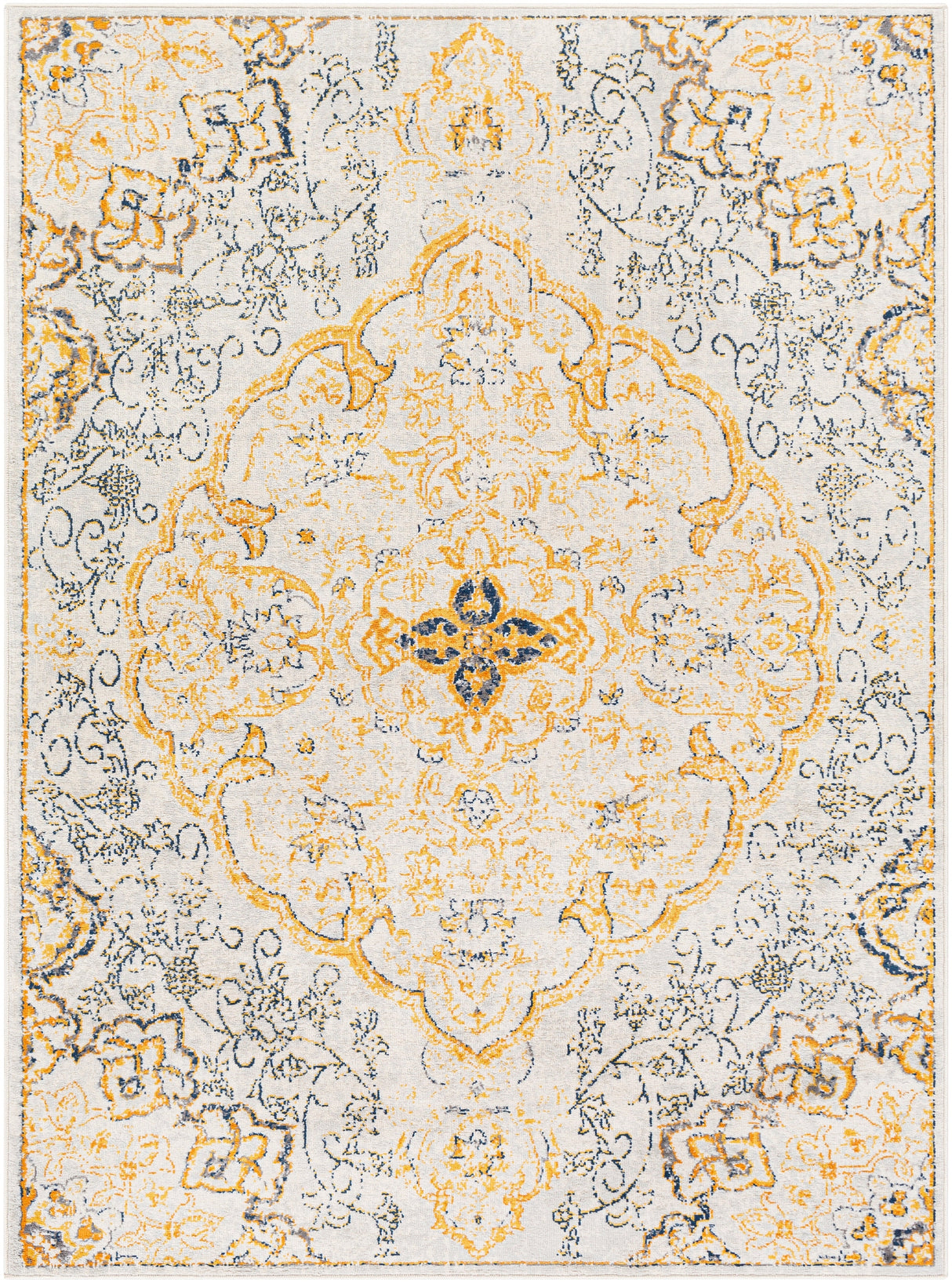Surya Floransa Fsa-2325 Beige, Silver Gray, Medium Gray, Navy Rugs.