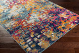 Surya Floransa Fsa-2335 Bright Pink, Saffron, Burnt Orange, Silver Gray Rugs.