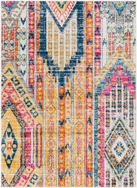 Surya Floransa Fsa-2341 Fuchsia, Orange, Yellow, Dark Blue Area Rug