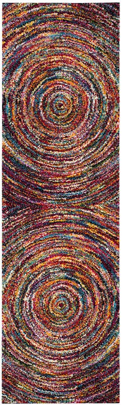 Safavieh Fiesta Shag Fsg360M Multi Bohemian Area Rug