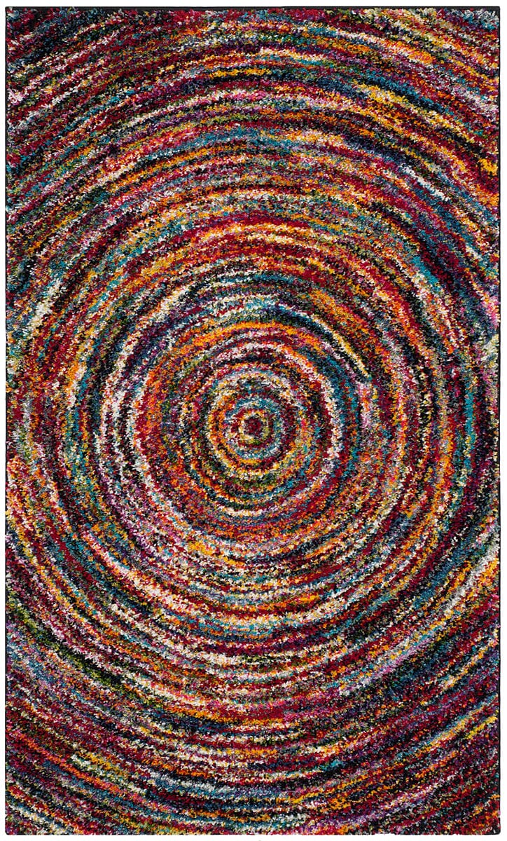 Safavieh Fiesta Shag Fsg360M Multi Bohemian Area Rug