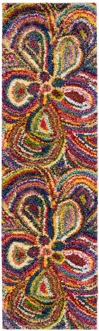 Safavieh Fiesta Shag Fsg383M Multi Bohemian Area Rug