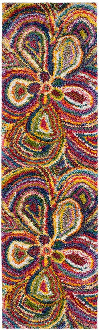 Safavieh Fiesta Shag Fsg383M Multi Bohemian Area Rug