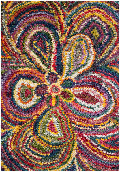 Safavieh Fiesta Shag Fsg383M Multi Bohemian Area Rug