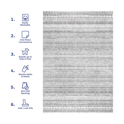 AreaRugs.com Wavaj Nwa1059A Gray Area Rug