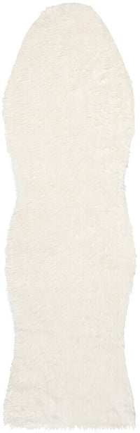 Safavieh Faux Sheep Skin Fss115A Ivory Solid Color Area Rug