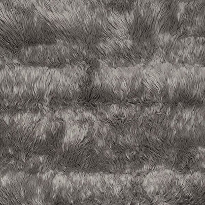 Safavieh Faux Sheep Skin Fss115D Grey Solid Color Area Rug
