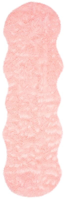 Safavieh Faux Sheep Skin Fss115G Pink Shag Area Rug